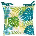 Sitzkissen Green Leaf, ca. 40x40cm - Multicolor, Textil (40/40cm) - MÖMAX modern living