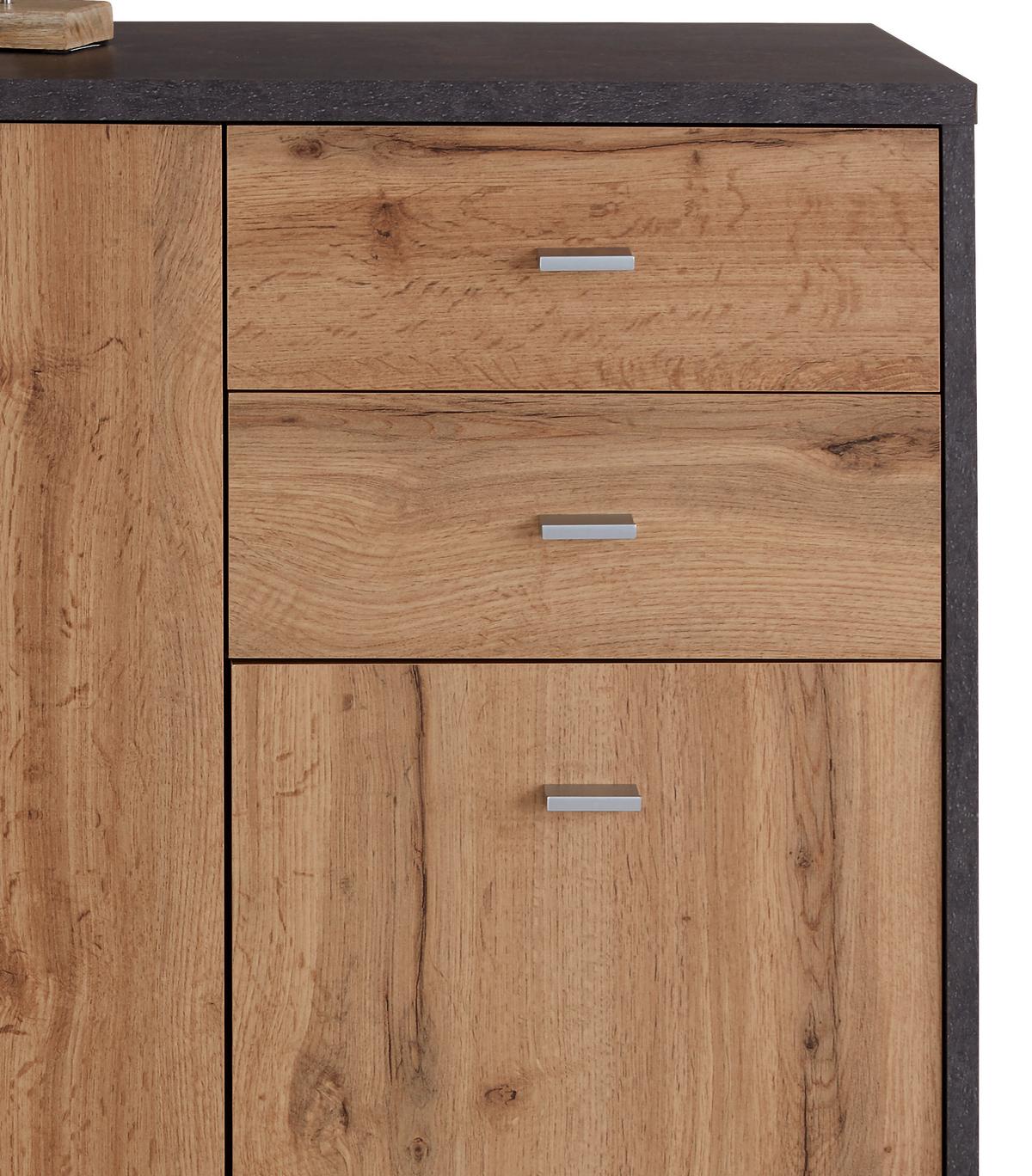 Komoda 4-You Yuk09 - barve hrasta, Moderno, leseni material (109.1/111.4/34,6cm) - Mömax