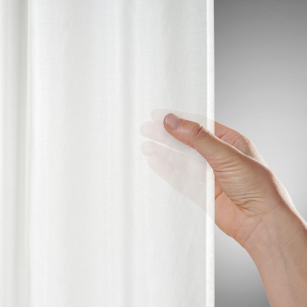 Kombivorhang Leo in Transparent, 2 Stk. - Naturfarben, KONVENTIONELL, Textil (140/255cm) - Premium Living