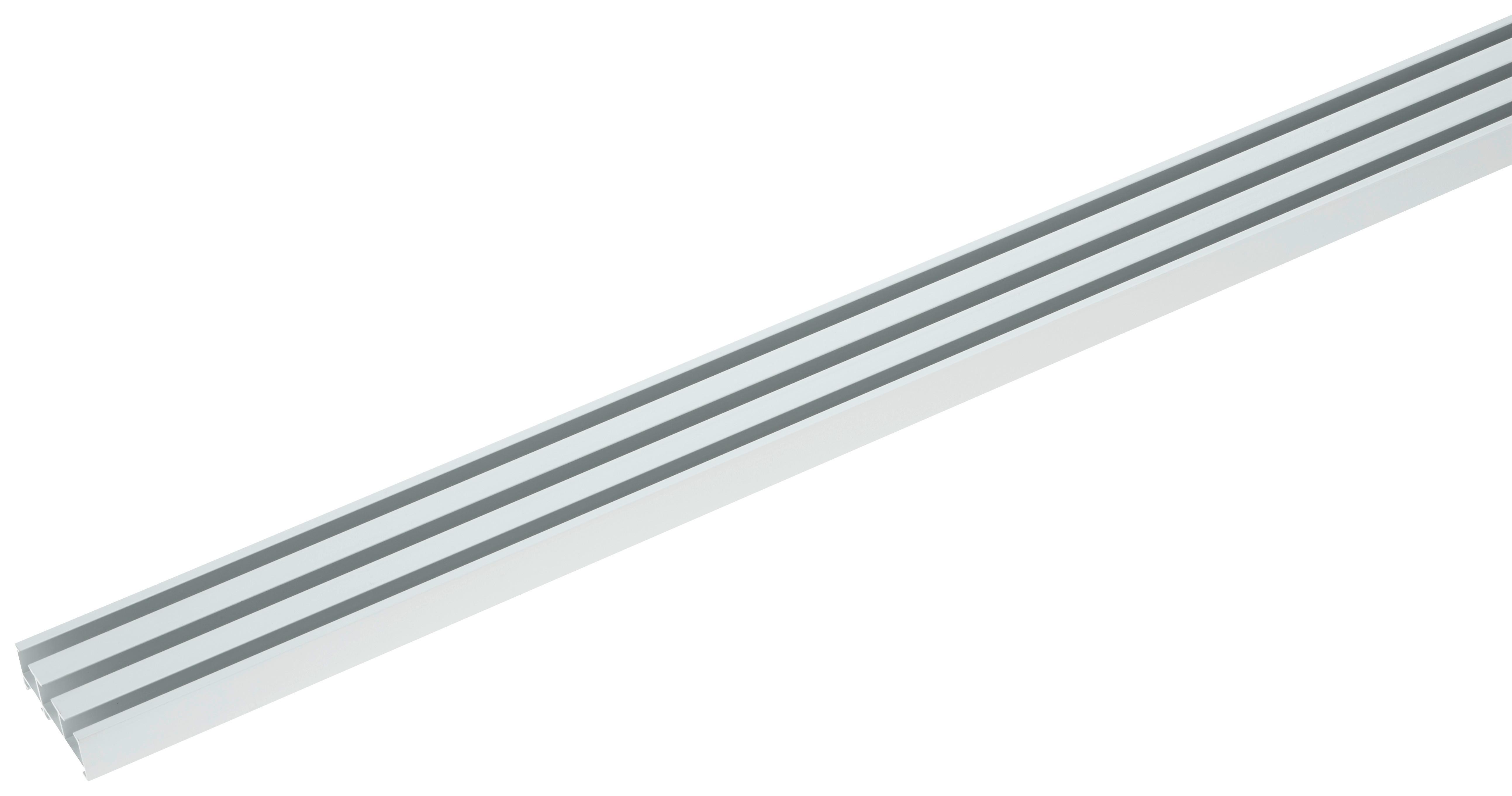 Vorhangschiene Style Alufarben - Alufarben, Metall (210cm) - Premium Living
