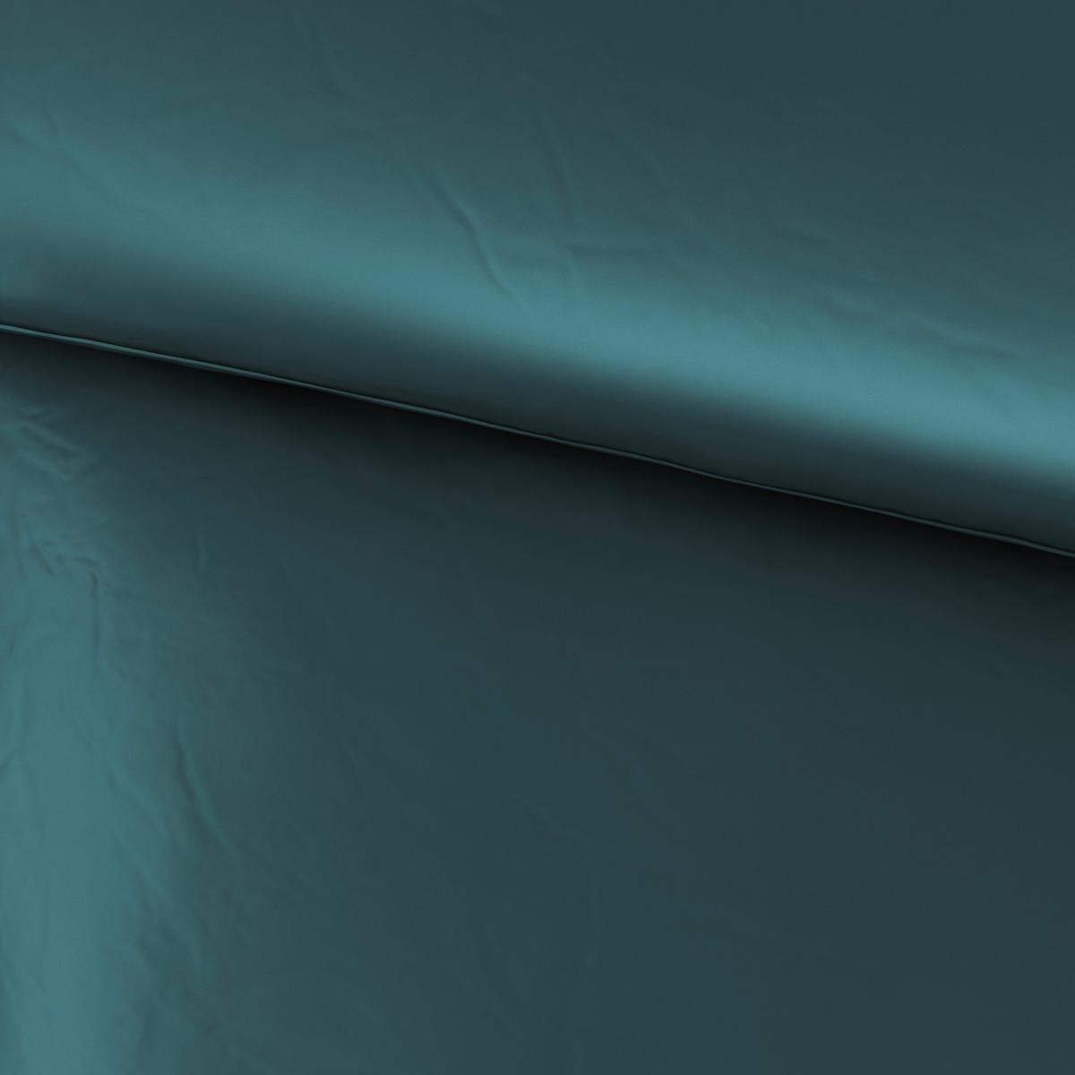 Bettwäsche Bio-Sophia Uni Petrol ca. 140x200cm - Petrol, Natur, Textil (140/200cm) - ecoTree