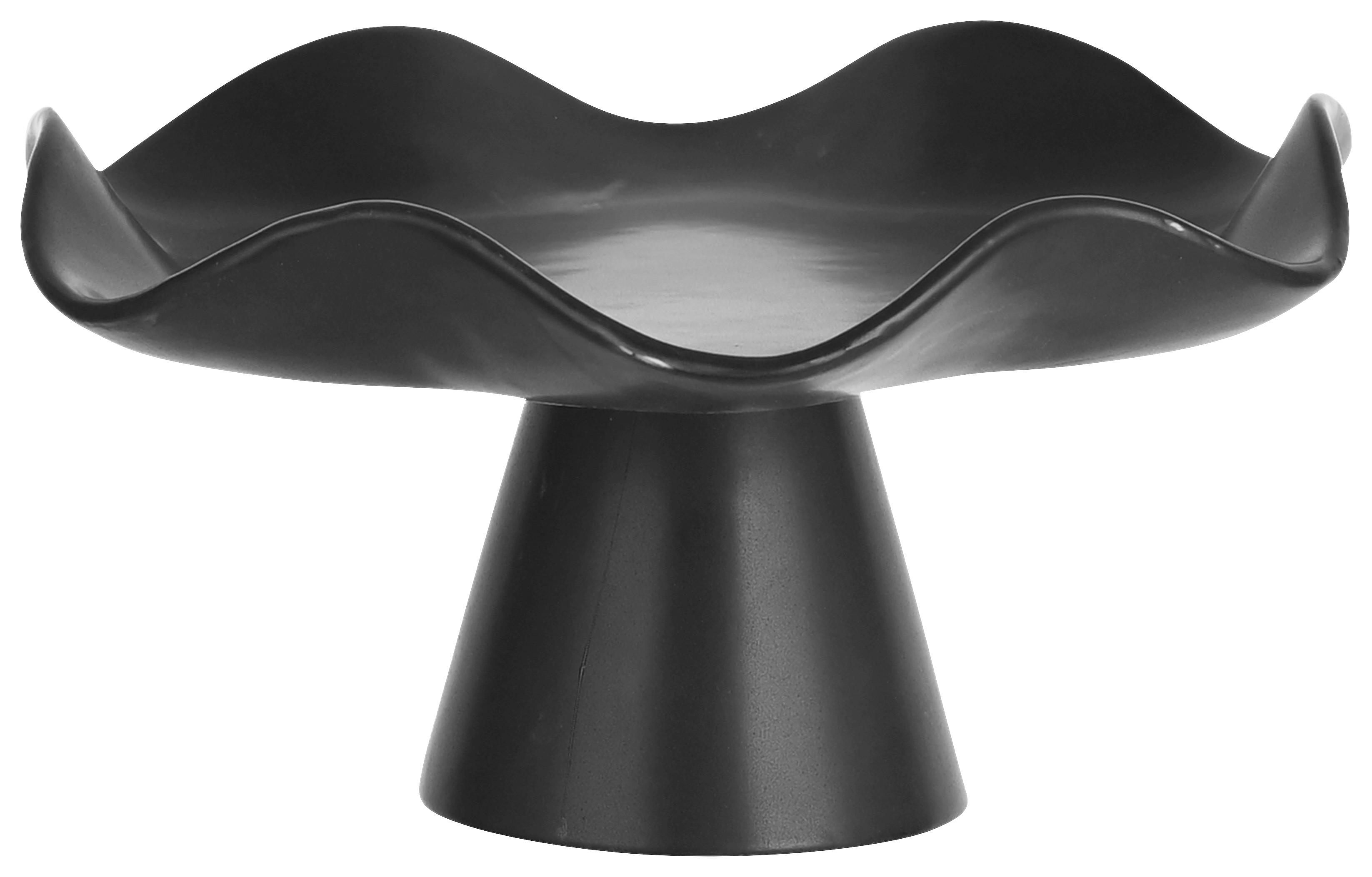 Dekoschale Morgana Schwarz - Schwarz, Keramik (25/13cm) - Mömax