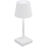 Veioză Gopi - alb, Modern, plastic/metal (10,5/10,5/26cm) - Mömax