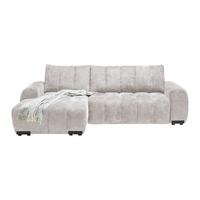 Wohnlandschaft Bolonia Creme - Schwarz Hochglanz/Creme, MODERN, Textil/Metall (166/93/273cm) - Mömax