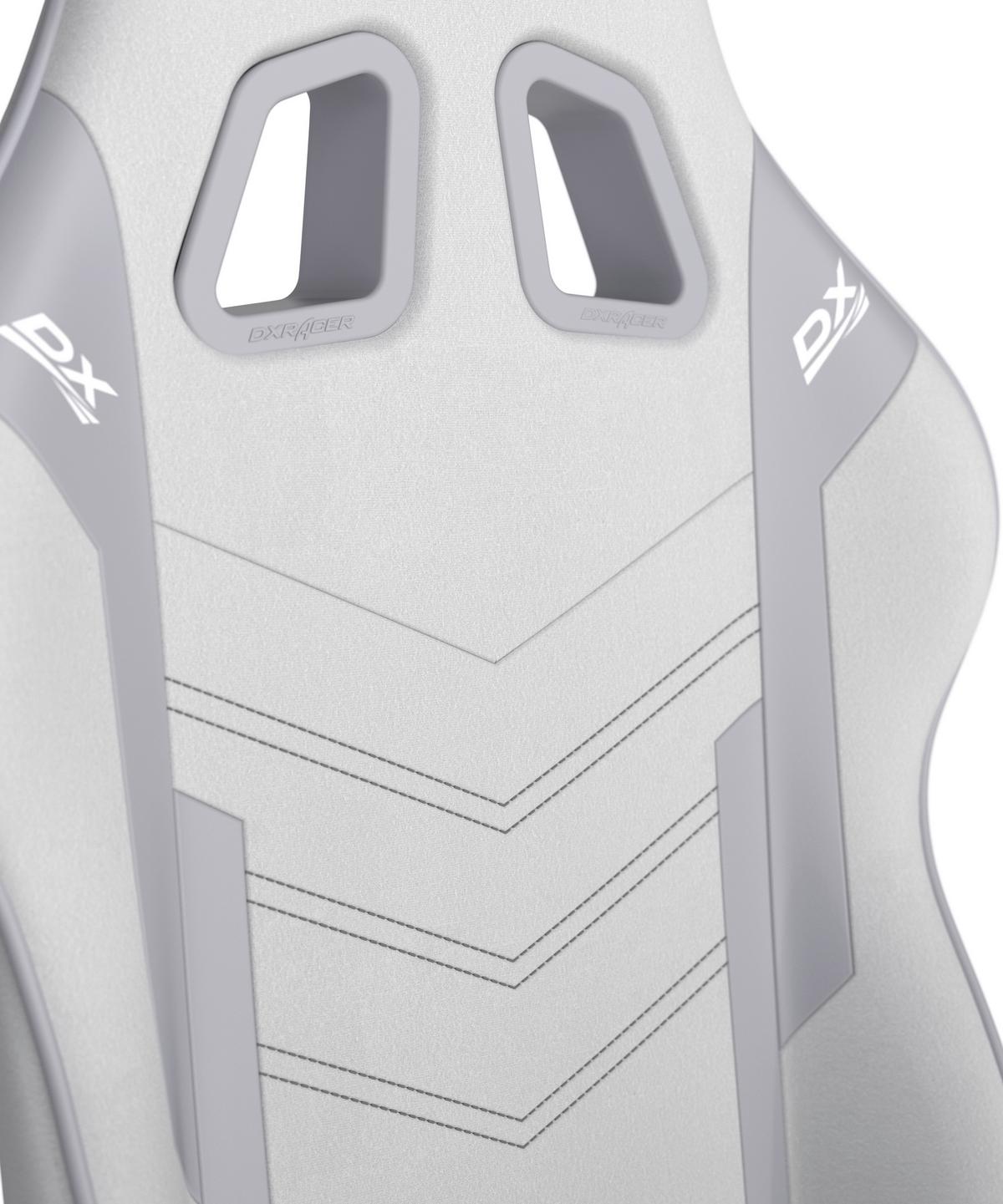 Drehstuhl Prince Grau/Weiß - Schwarz/Weiß, MODERN, Kunststoff/Textil (67/126/67cm) - Dxracer