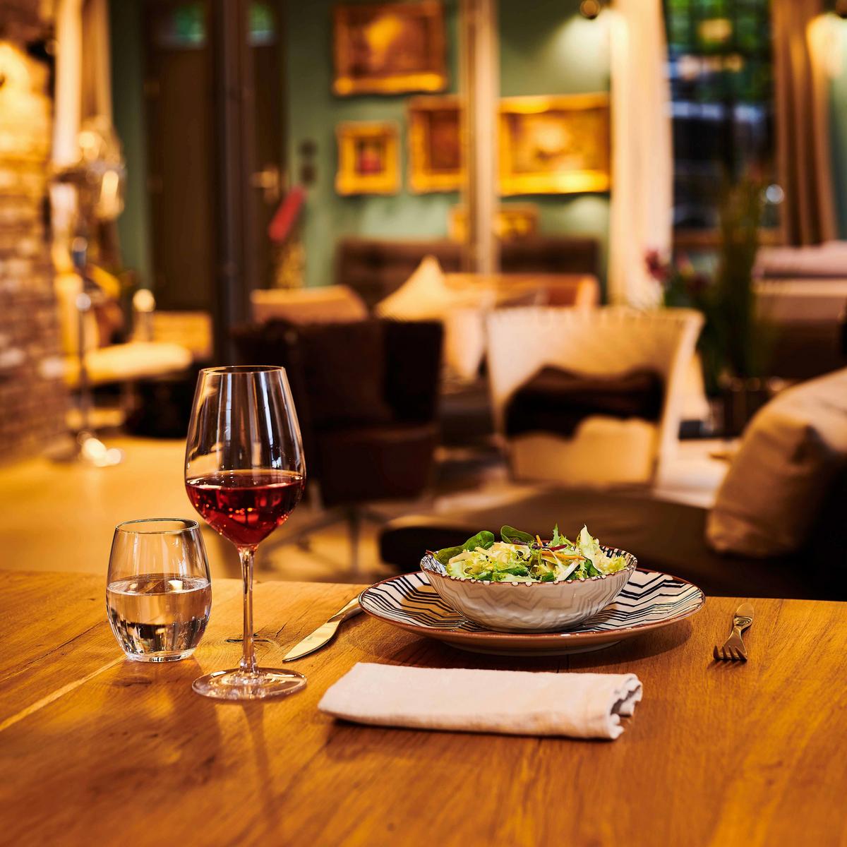 SALATSET 934018, BUNT, POSTSICHER - Blau/Weiss, Basics (36,5/36,5/31,5cm) - Mäser