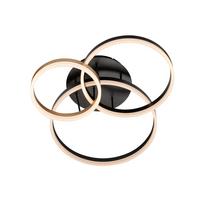 LAMPA SUFITOWA LED BISMARCK - czarny/kolor złoty, Design, tworzywo sztuczne/metal (77/62/21cm) - Dieter Knoll