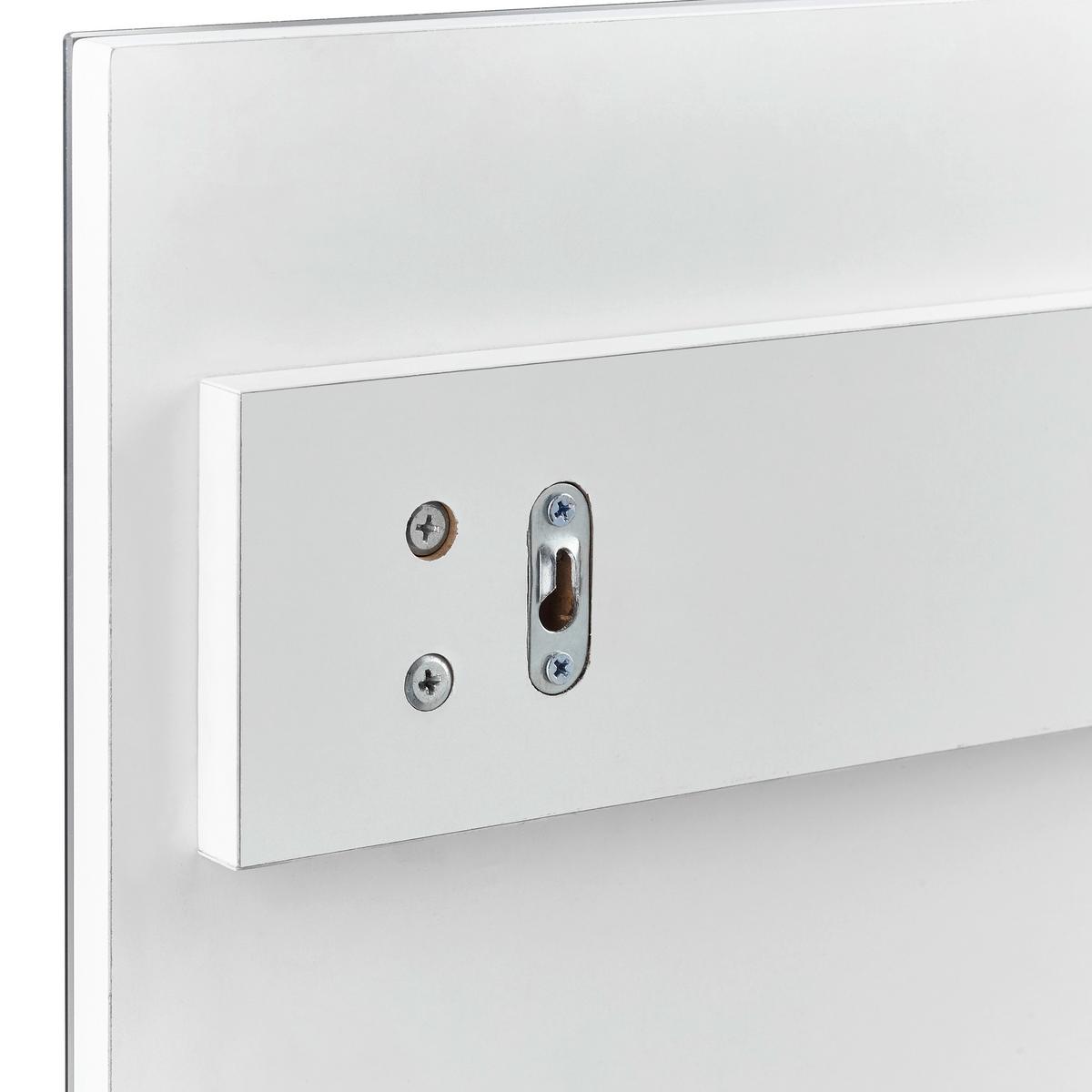 LUSTRO CARA - kolor dębowy/biały, Modern, szkło (90/62/15cm) - Bessagi Home