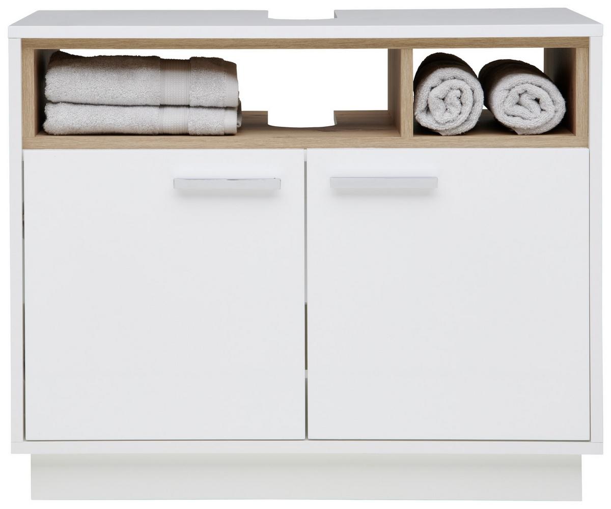 Element Ispod Umivaonika Milano - bijela/boje kroma, Moderno, drvni materijal/metal (80/64/40cm) - Mömax