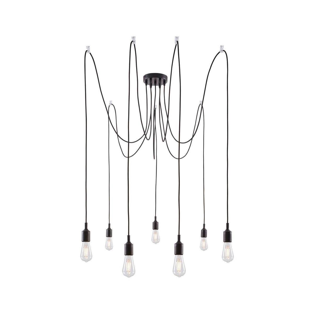Hängeleuchte Ketil in Schwarz max. 60 Watt - Schwarz, Basics, Metall (15,0/200,0cm) - Paulmann
