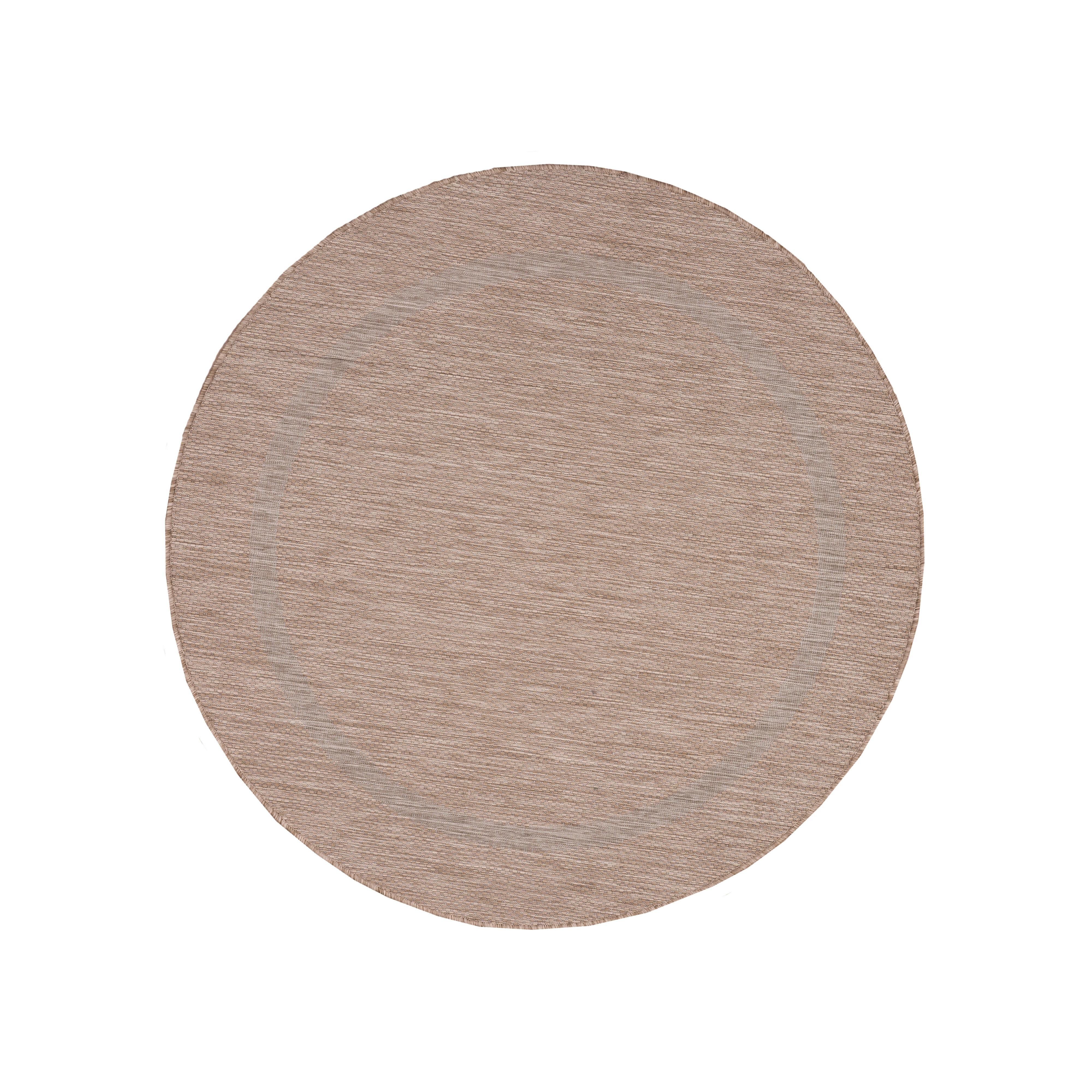 Flachwebeteppich Relax Beige Ø ca. 160cm - Beige, Basics, Textil (160cm) - Novel