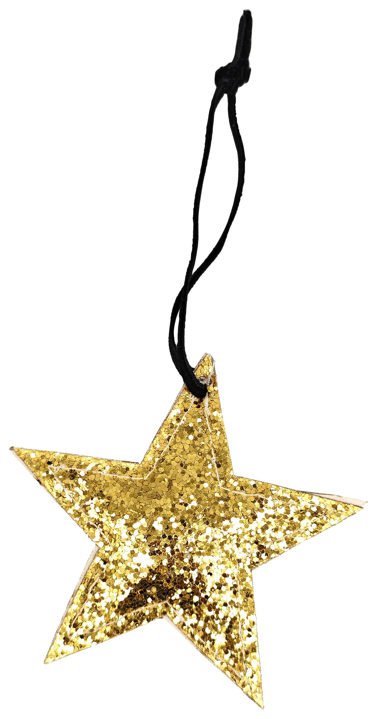 Dekohänger Happy Goldfarben - Goldfarben, Konventionell, Textil (9/9cm) - Mömax