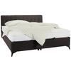 Boxbett in Dunkelbraun ca. 180x200cm - Graubraun/Schwarz, KONVENTIONELL, Holzwerkstoff/Kunststoff (180/200cm) - Mömax