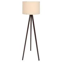 LAMPA STOJĄCA 101 - kolor orzecha włoskiego, Design, materiał drewnopochodny/tworzywo sztuczne (38/145cm) - P & B