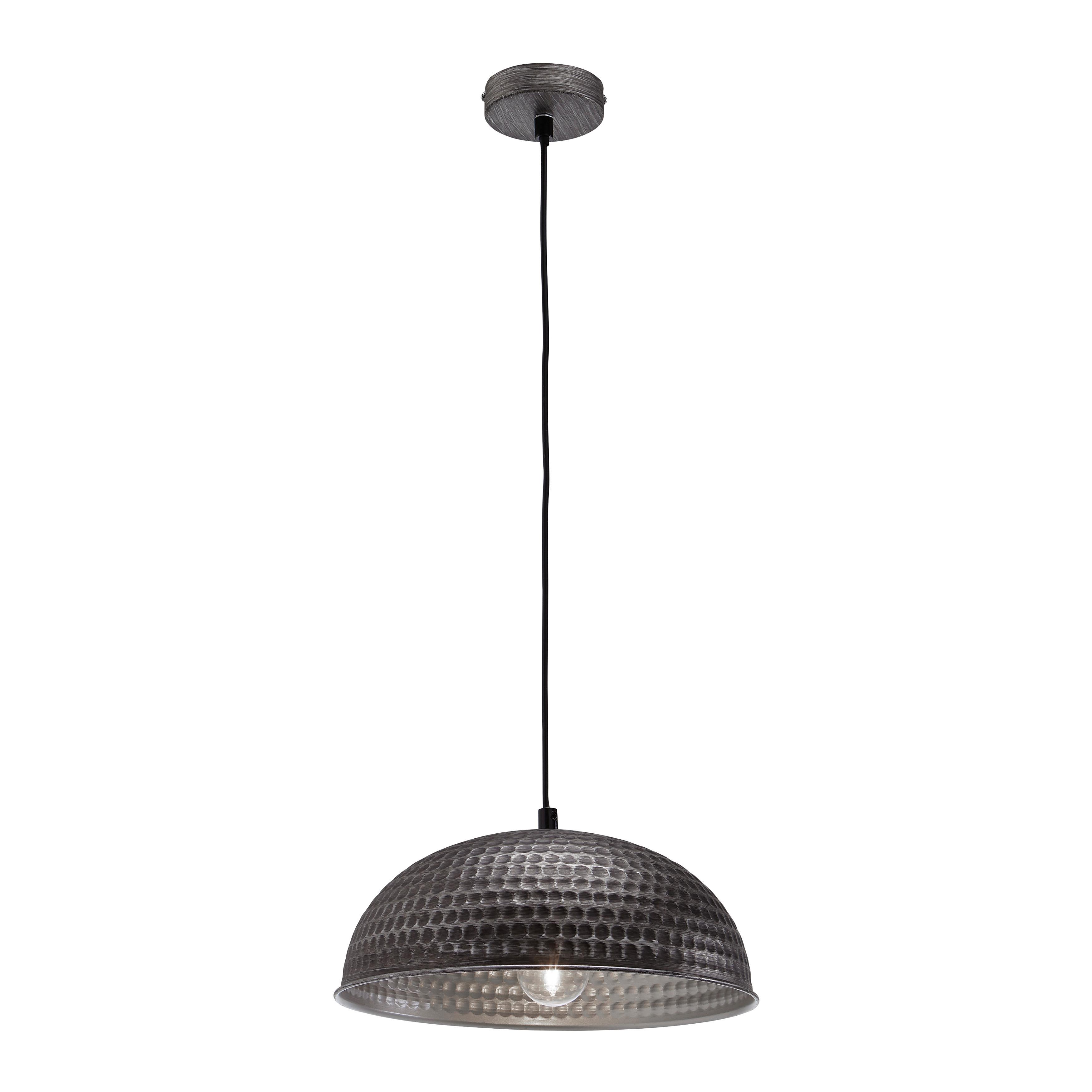 LAMPA WISZĄCA ALWINA - kolor srebrny/czarny, Modern, metal (30/119cm) - Modern Living
