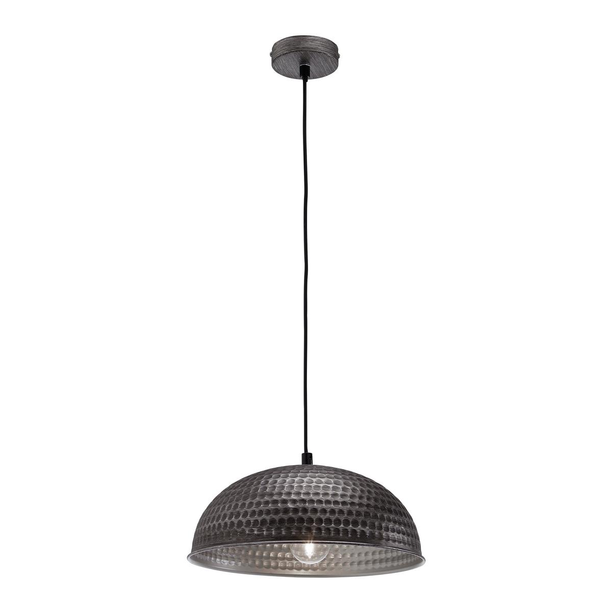 LAMPA WISZĄCA ALWINA - kolor srebrny/czarny, Modern, metal (30/119cm) - Modern Living