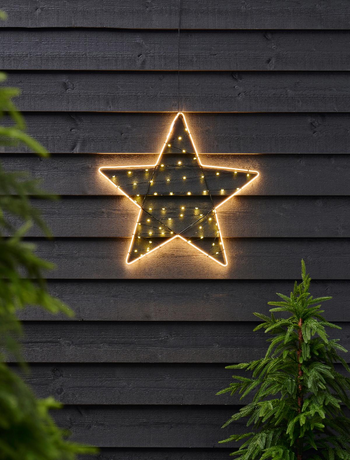 GWIAZDA DEKORACYJNA 613-402245 / BLACK FOREST - czarny, Basics, metal (47/47/47cm)