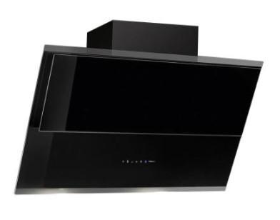 Fali Páraelszívó Falmec Verso Nrs 85 - fekete, Modern, Üveg/fém (85cm) - Falmec