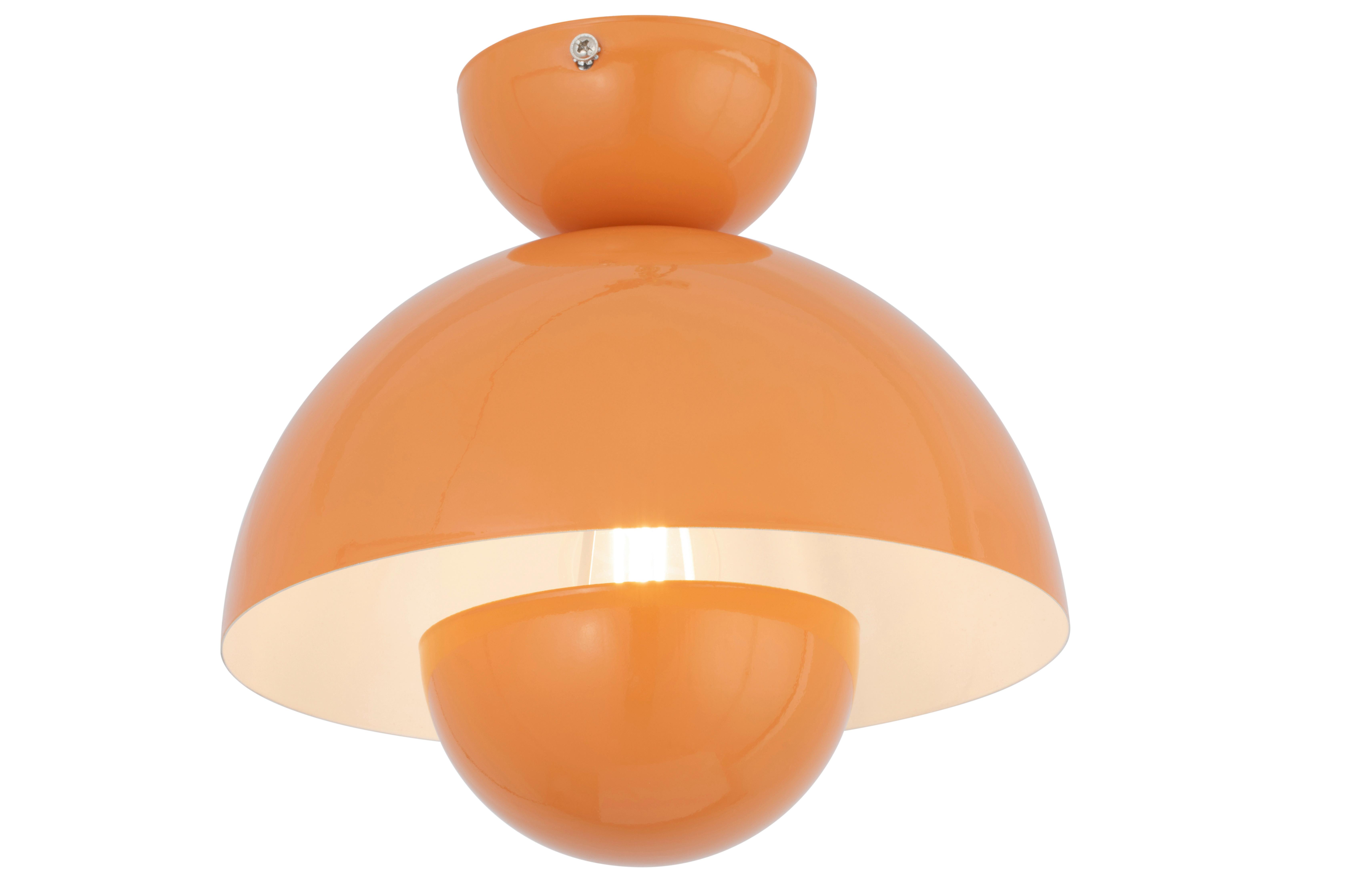 LAMPA SUFITOWA KAREN - pomarańczowy, Design, metal (23/20cm) - Collet's Monde