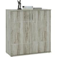 Komoda Jonas, Barva Hrasta Bergamo - siva/barve hrasta, Moderno, umetna masa/leseni material (87,9/92,2/38,5cm) - Mömax