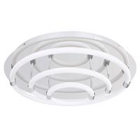 Stropna Led-svetilka Epi, S Sijalko - bela/opal, Design, kovina/umetna masa (55/15cm) - Globo