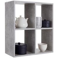 Raft De Perete Alex - gri, Modern, material pe bază de lemn (60/60/18cm) - Best Price