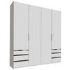 Ormar S Klasičnim Vratima Level 36a - bijela/boje kroma, Moderno, drvni materijal/metal (200/216/58cm) - Modern Living