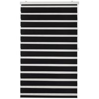 Rulou zebră Thomas - negru, plastic/textil (100/160cm) - Premium Living