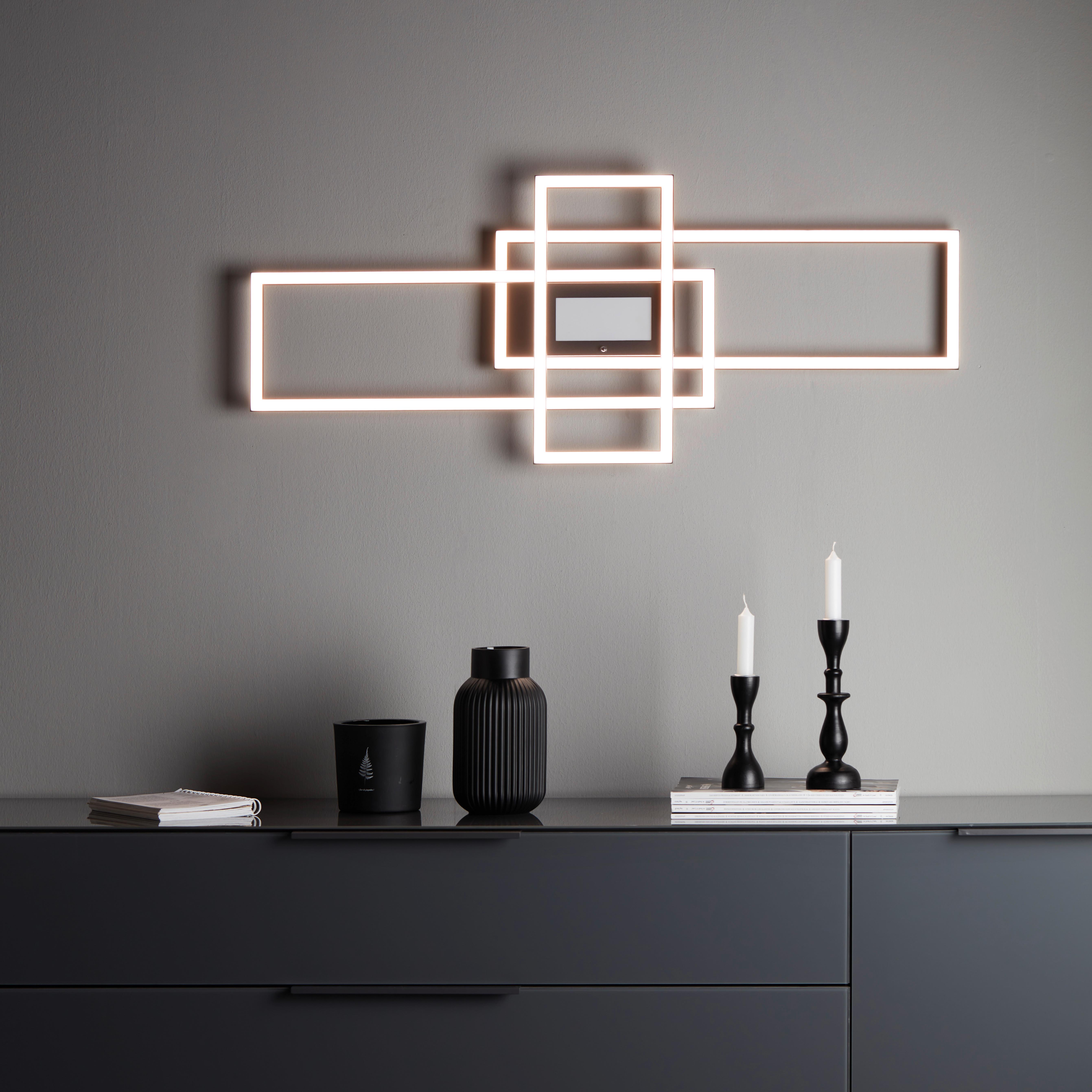LED Mennyezeti Lámpa Rosalinda - Fekete, romantikus/Landhaus, Műanyag/Fém (100/40/6,2cm) - Premium Living
