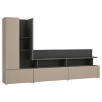 Nappali Szekrénysor Serio - homokszínű/antracit, Basics, faalapú anyag (270/162/40cm)