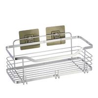 Etajeră pentru baie Silvie - argintiu, Basics, metal (31,5/15,5/19,6cm)