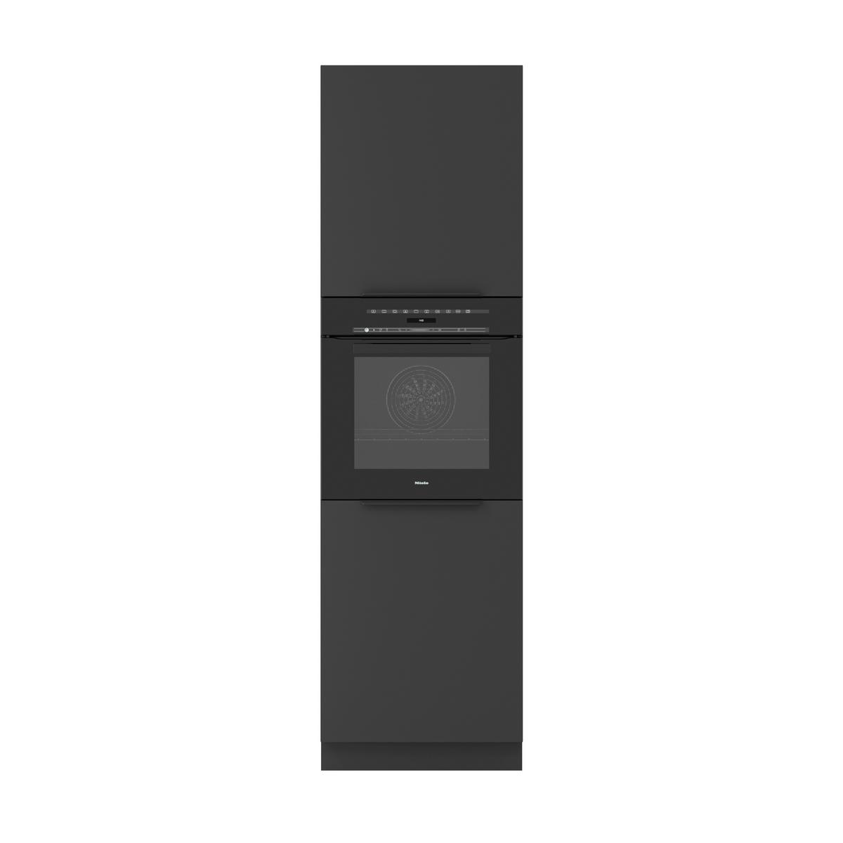 Element Za Ugradni Šporet Siena - crna, Moderno, metal/pločasti materijal (60/210/57cm) - Modern Living