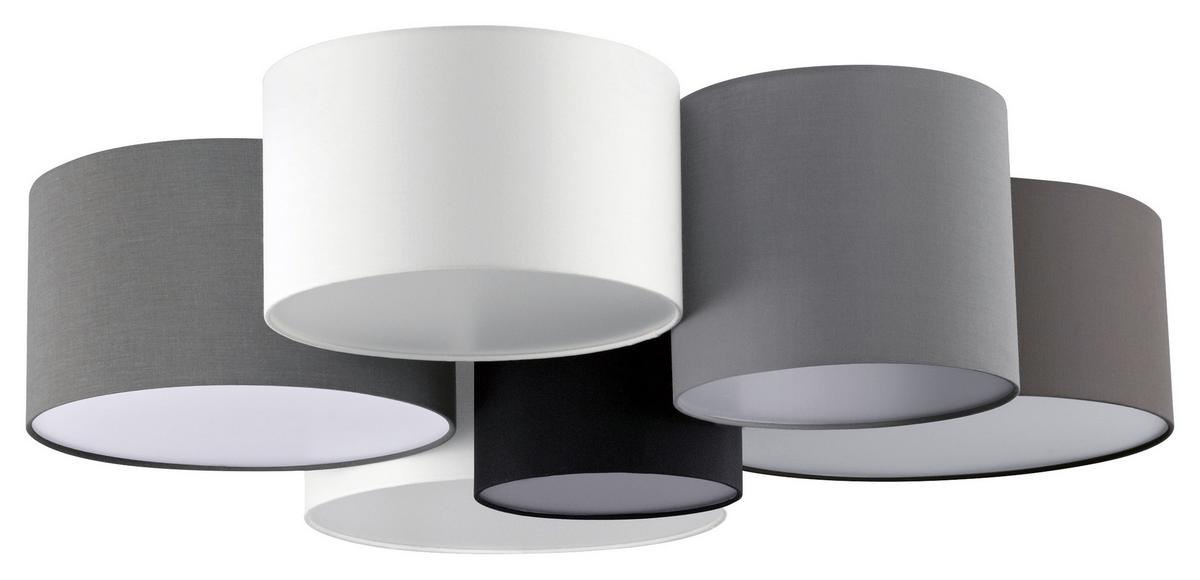 LAMPA SUFITOWA 97838 * PASTORE - czarny/biały, Design, metal/tkanina (99/28,5cm) - Eglo