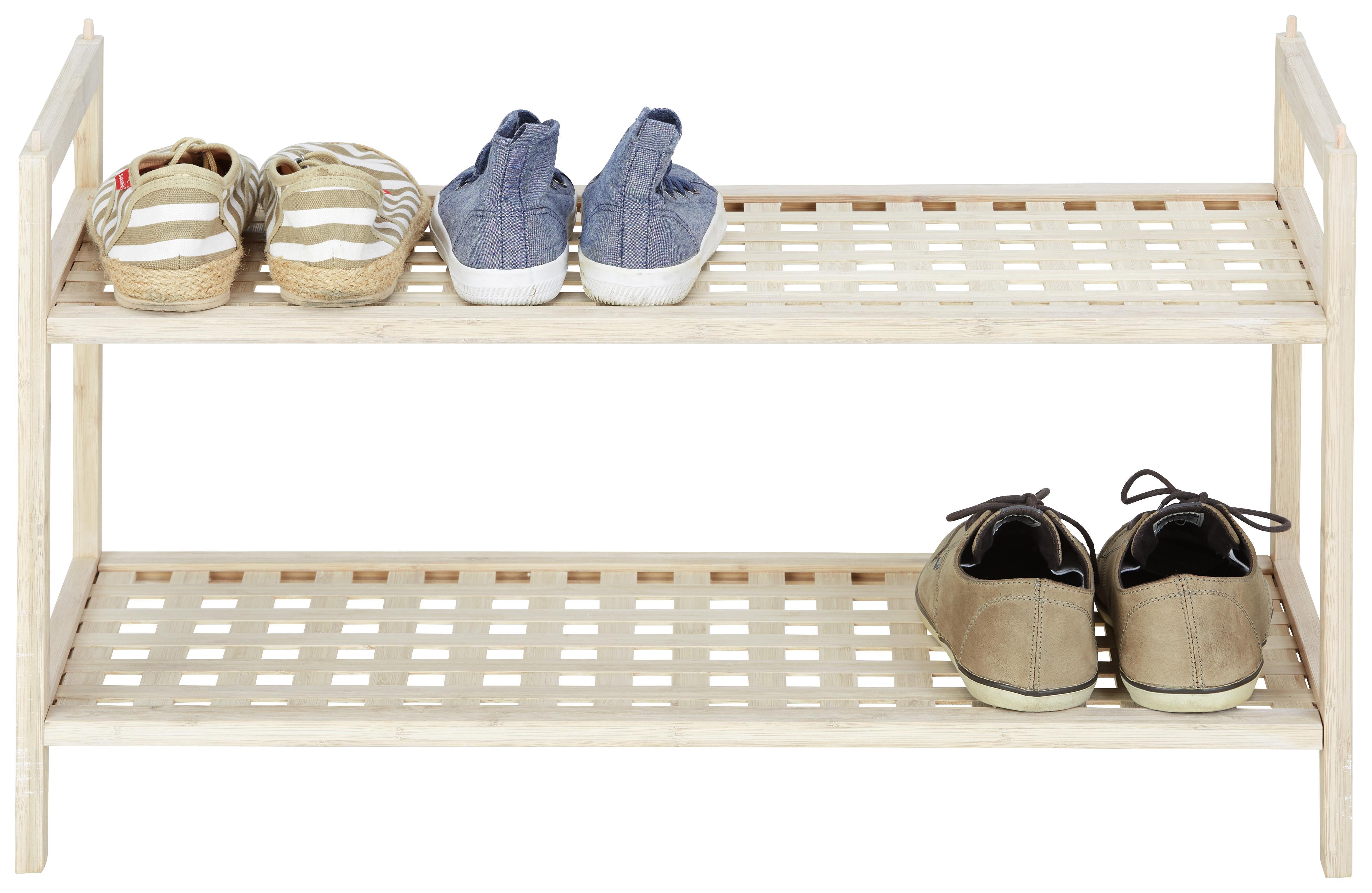 Schuhregal aus Bambus - Naturfarben, MODERN, Holz (69/40/28cm) - Modern Living
