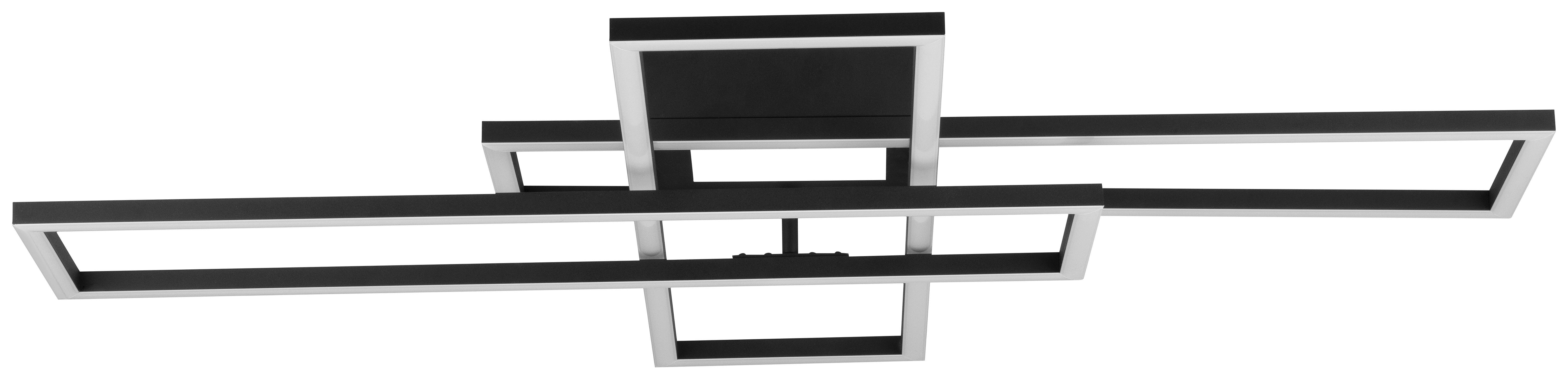 LED-TAKLAMPA FILM - svart, Modern, metall/plast (99,2/69,4/11,5cm) - Mömax