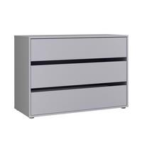 Schubkasteneinsatz Zubehör in Grau - Grau, LIFESTYLE, Holzwerkstoff/Kunststoff (98,7/70,6/39,6cm) - Based