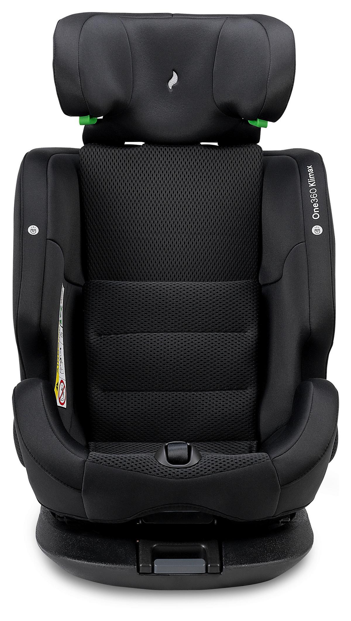 FOTELIK SAMOCHODOWY OBROTOWY ONE360 KLIMAX - czarny, Basics, tkanina (48/43/58cm) - Osann