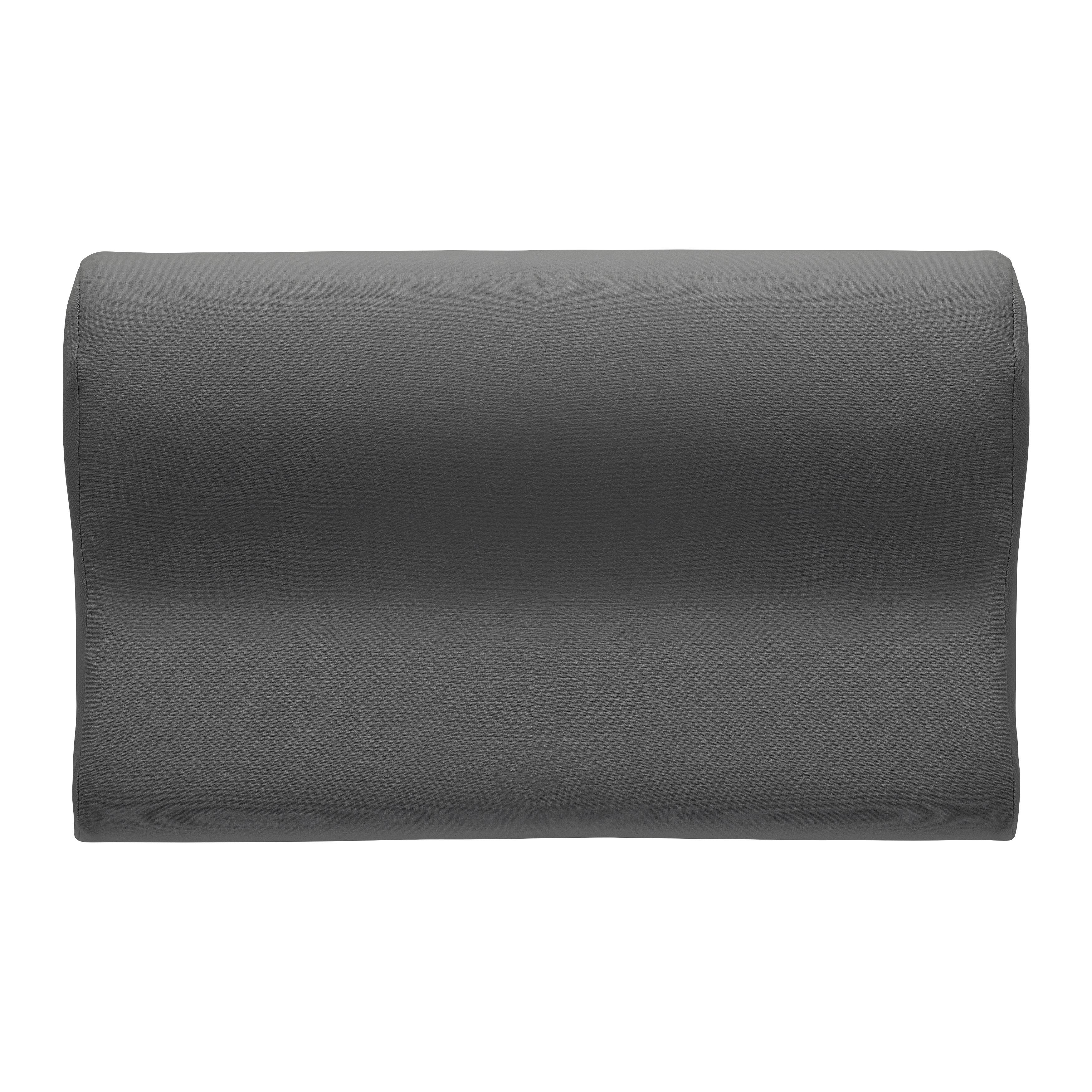 Nackenkissenbezug Felipe Anthrazit ca. 30x48cm - Anthrazit, Textil (48/11/30cm) - Modern Living