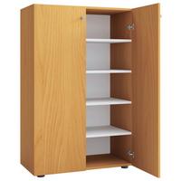 Omara Za Čevlje Lona Xl, Bukev - siva/črna, Konvencionalno, umetna masa/leseni material (70/110/39cm) - MID.YOU