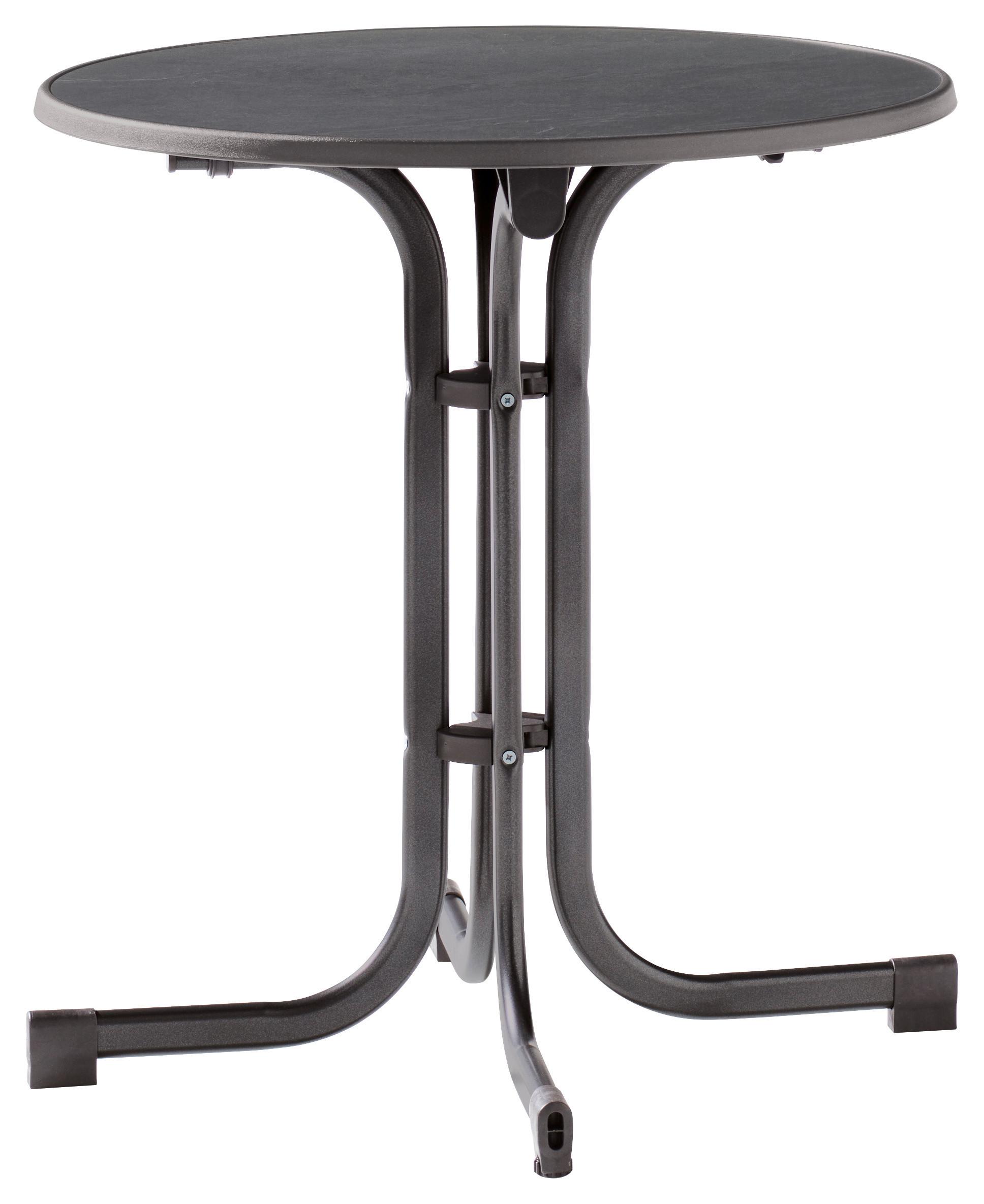 Gartentisch ca.70x70x72cm Anthrazit, Grau - Dunkelgrau/Anthrazit, MODERN, Holzwerkstoff/Metall (70/70/72cm) - Sieger