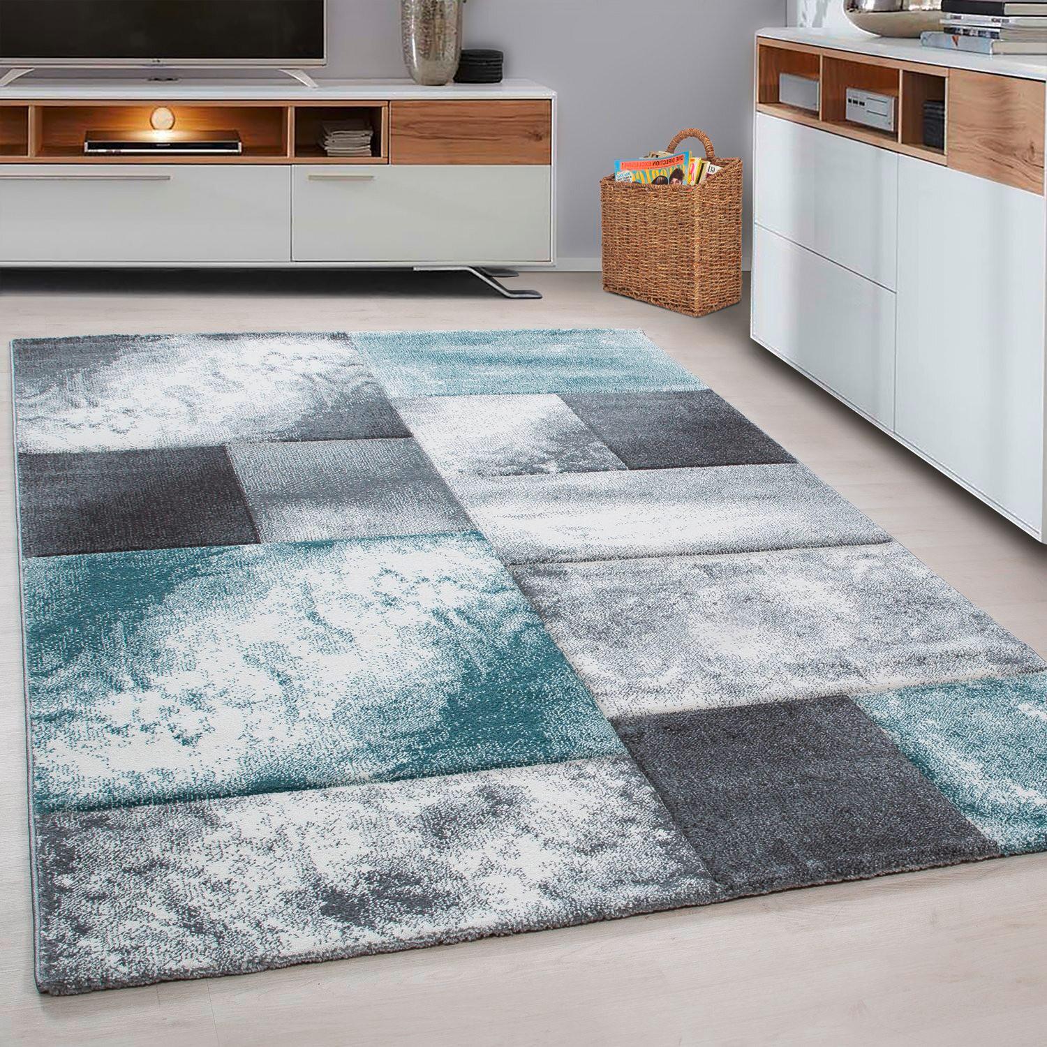 Webteppich Hawaii Blau ca. 120x170cm - Blau, KONVENTIONELL, Textil (120/170cm) - Novel