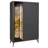 Comodă înaltă COMO - stejar Artisan/antracit, Modern, material pe bază de lemn (101/147/42cm) - Premium Living