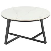 Stolić Oliena 2 - bijela/crna, Moderno, metal/keramika (80/45/80cm) - Modern Living