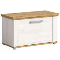 Garderobenbank Verona ca. 78x45x37 cm Lärche/Eiche - Silberfarben, KONVENTIONELL, Holzwerkstoff (78/45/37cm) - MID.YOU