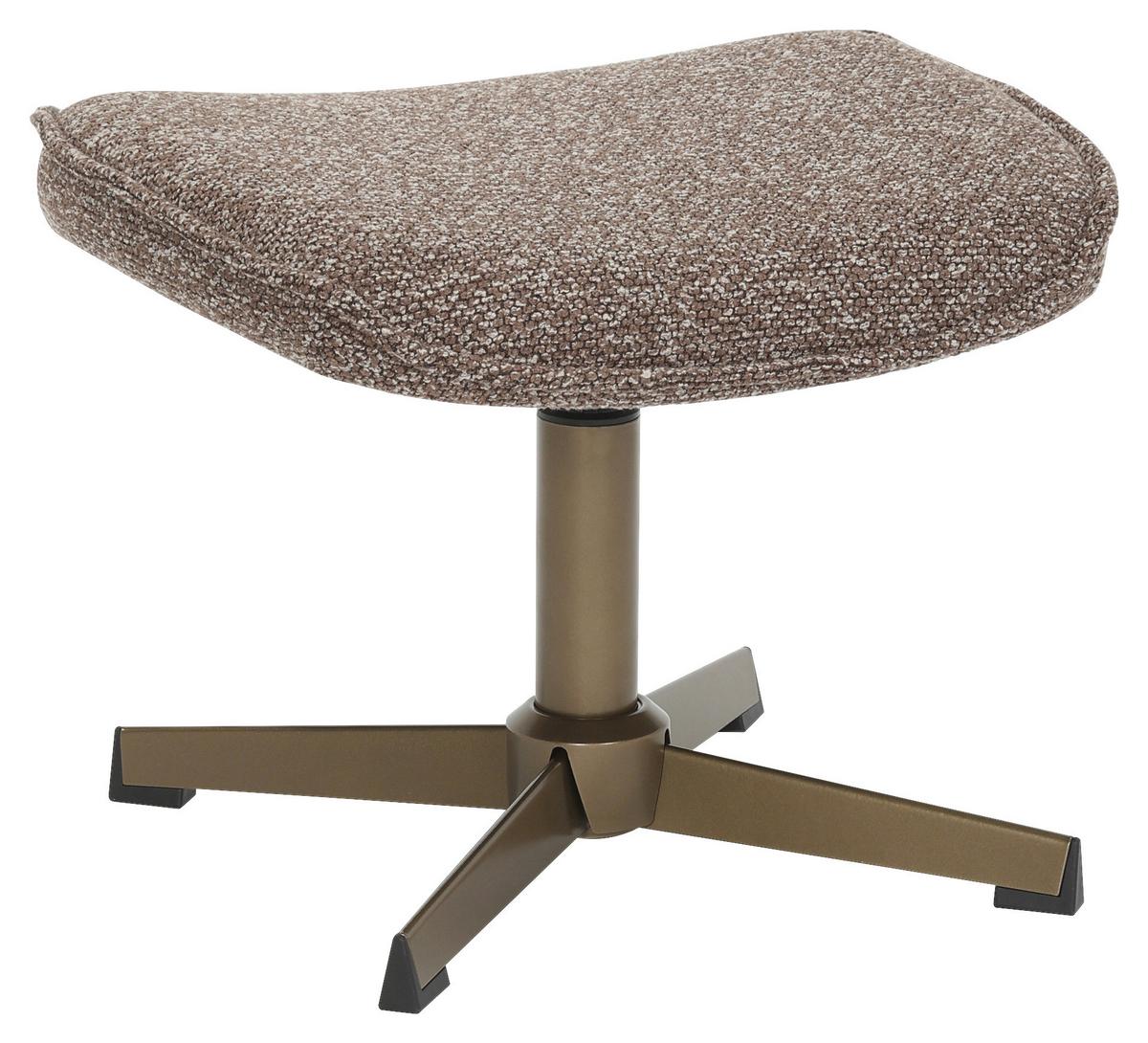 Tabure Alba - brončane boje/smeđa, Moderno, metal/tekstil (46/36/36cm) - Mömax