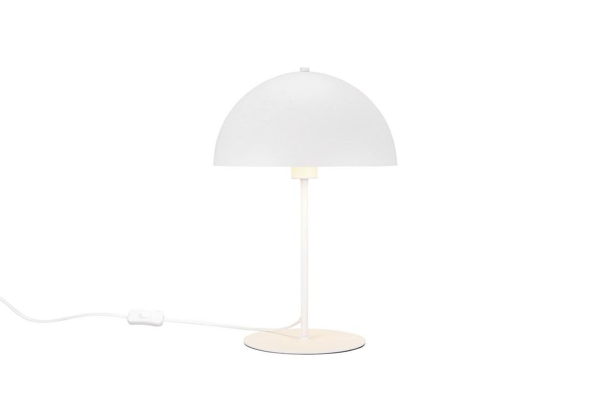 Tischleuchte Nola Weiß max. 40 Watt - Weiß, KONVENTIONELL, Metall (30/45cm) - Trio Leuchten