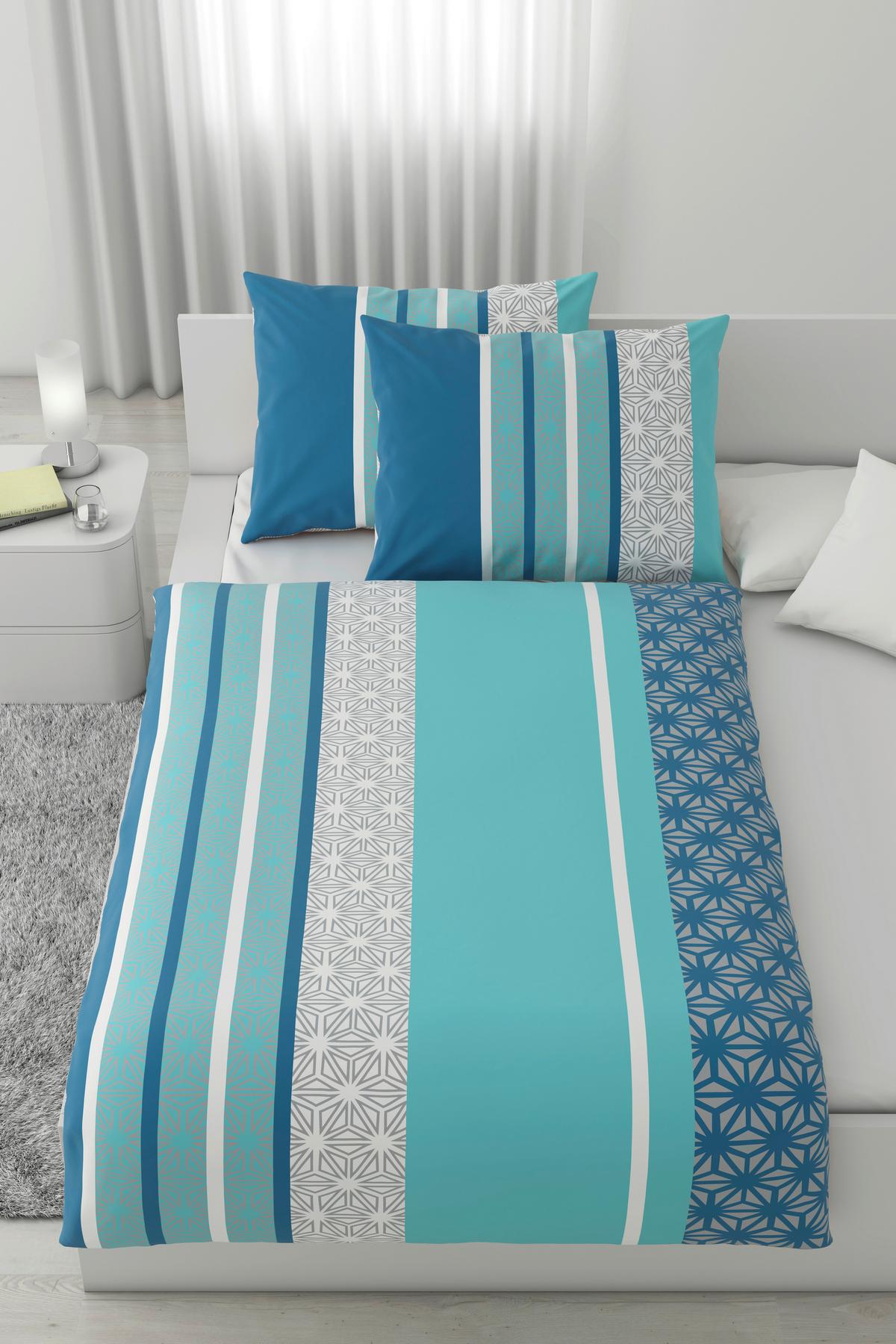 Ágyneműhuzat-garnitúra Sara Kétszemélyes - türkiz, textil (200/220cm) - Based