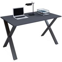 Schreibtisch Lona - Anthrazit/Schwarz, Design, Holzwerkstoff/Metall (140/80/76cm) - MID.YOU