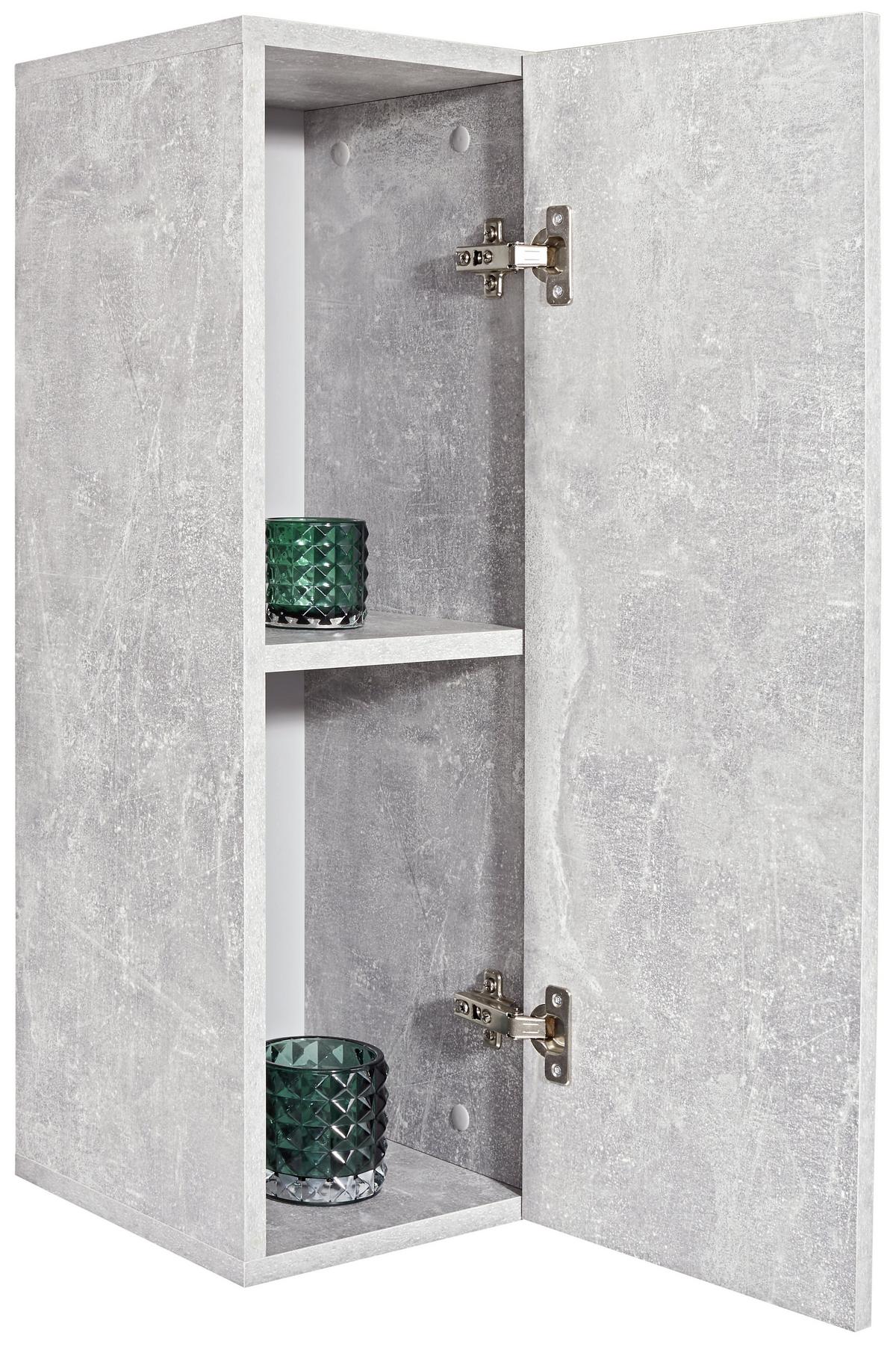 Dulap suspendat Halma - gri, Modern, material pe bază de lemn (26,5/75/28cm) - Modern Living