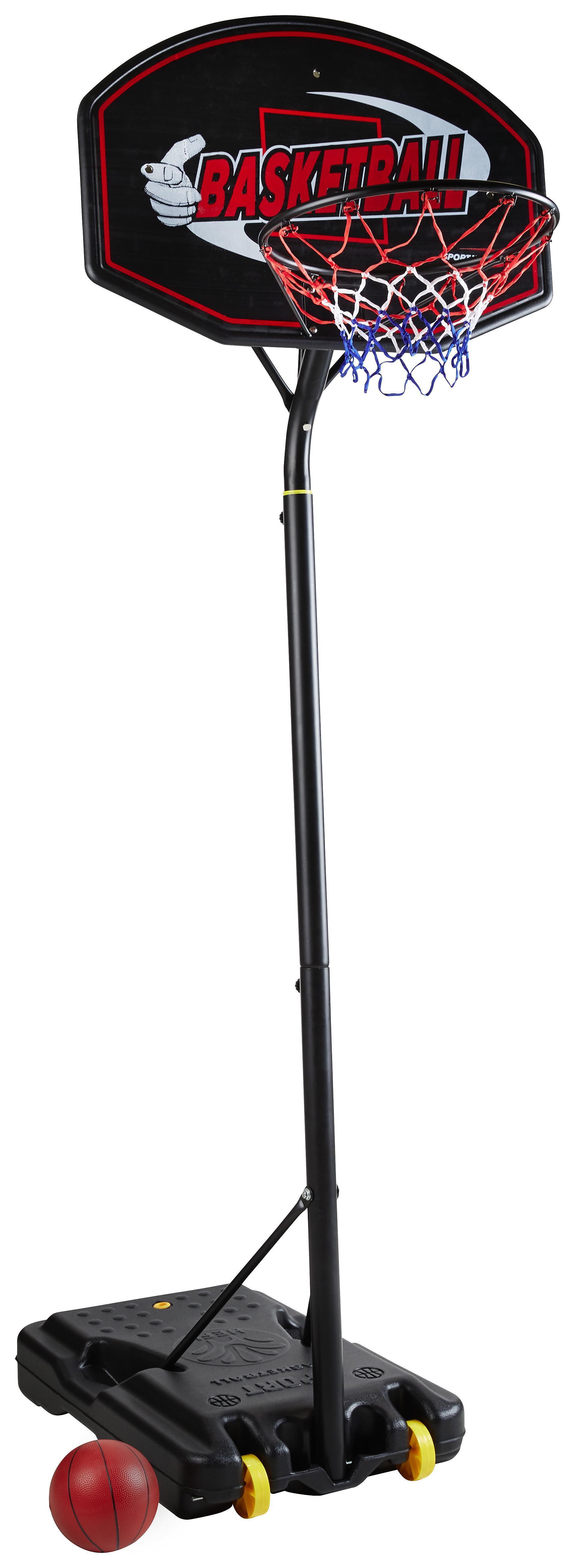 Basketballständer Mike Schwarz - Schwarz, Basics, Kunststoff (89/322/89cm)